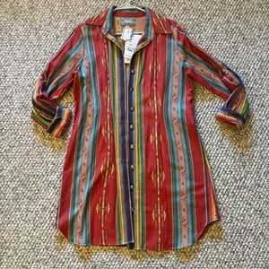 NWT Silverado Aztec Button Dress